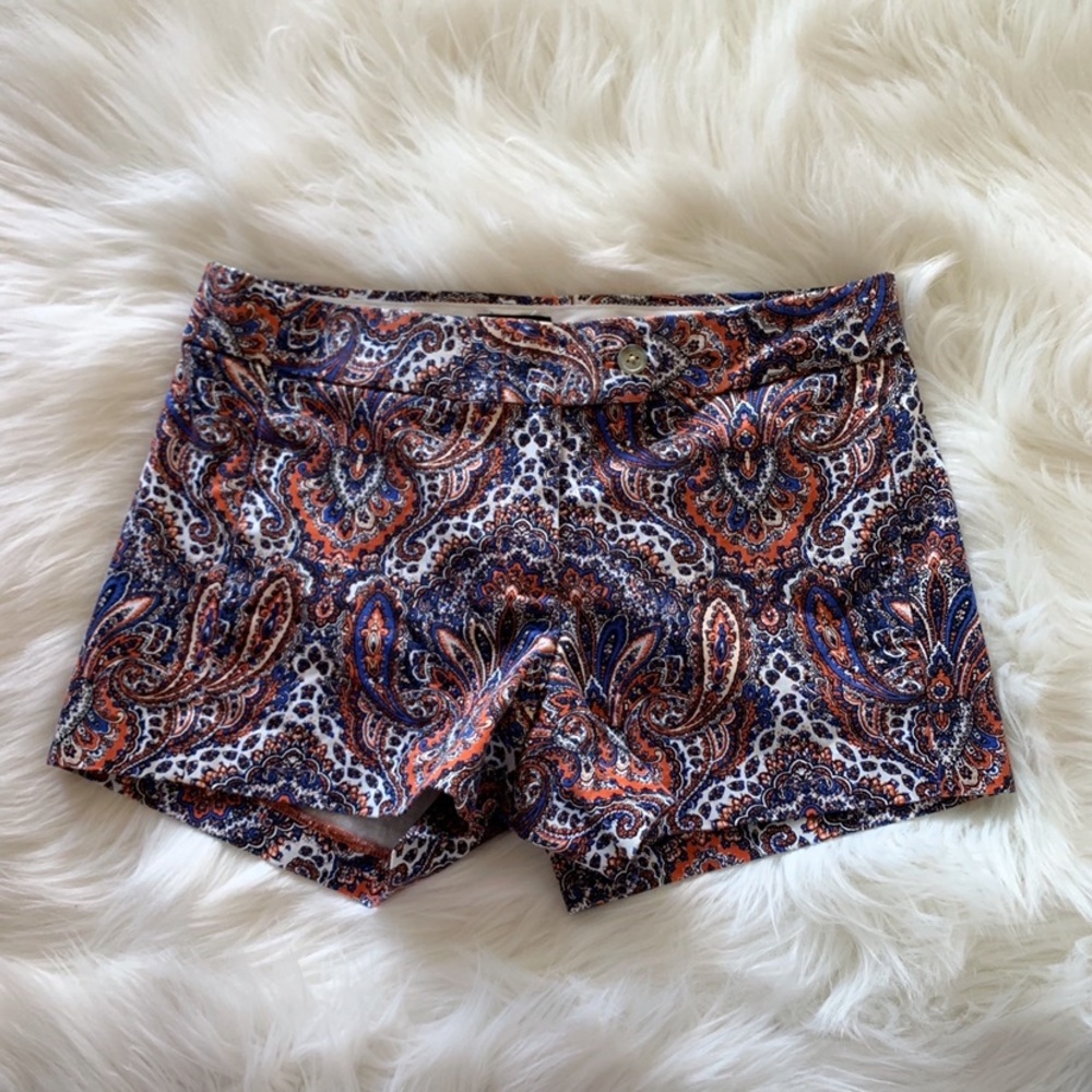 J.crew Factory Paisley 3” Chino Shorts